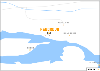 map of Fëdorova