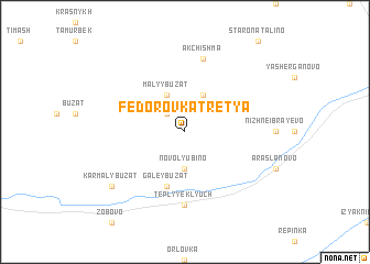 map of Fëdorovka Tret\