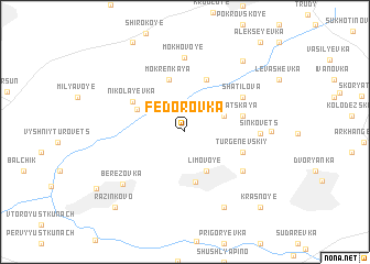 map of Fëdorovka