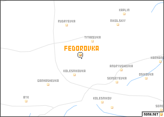 map of Fëdorovka