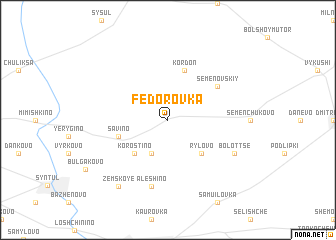 map of Fëdorovka