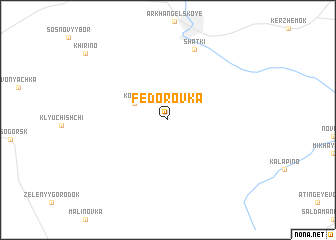 map of Fëdorovka