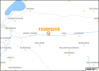 map of Fëdorovka