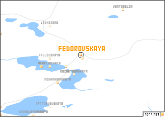 map of Fëdorovskaya