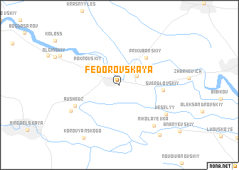 map of Fëdorovskaya