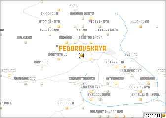 map of Fëdorovskaya