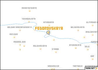 map of Fëdorovskaya