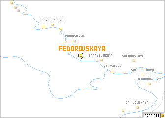 map of Fëdorovskaya