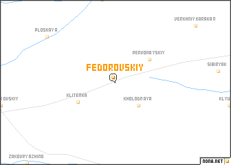 map of Fëdorovskiy