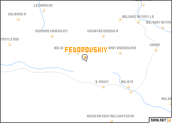 map of Fëdorovskiy