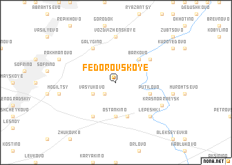 map of Fëdorovskoye