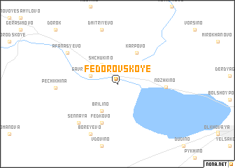 map of Fedorovskoye