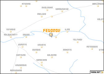 map of Fëdorov