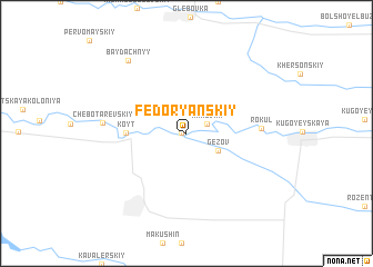 map of Fedoryanskiy