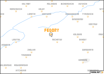 map of Fëdory