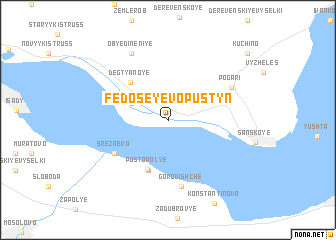 map of Fedoseyevo-Pustyn\