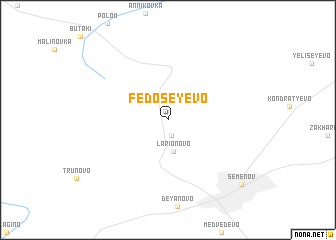 map of Fedoseyevo