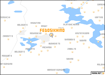 map of Fedosikhino