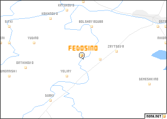 map of Fedosino