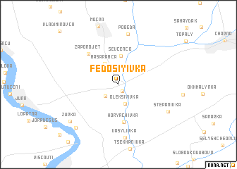 map of Fedosiyivka