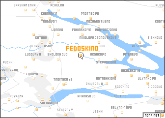 map of Fedoskino