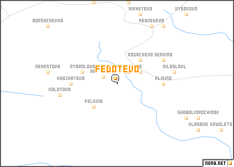 map of Fedotevo