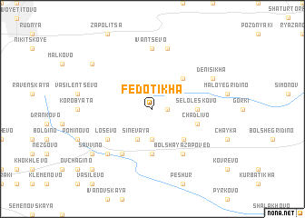 map of Fedotikha