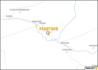 map of Fedotova