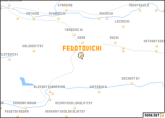 map of Fedotovichi