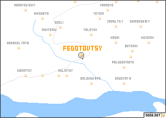 map of Fedotovtsy