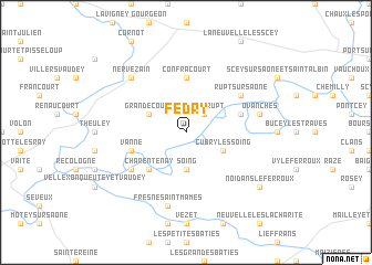 map of Fédry