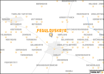 map of Fedulovskaya