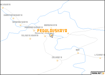 map of Fedulovskaya