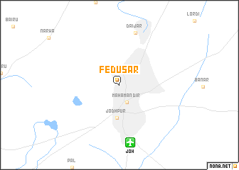 map of Fedūsar