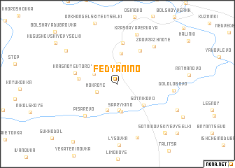 map of Fedyanino