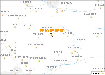 map of Fedyashëvo