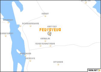 map of Fedyayeva