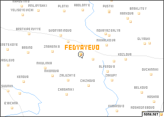 map of Fedyayevo