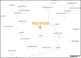 map of Fedyayevo