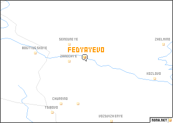 map of Fedyayevo