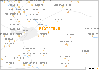 map of Fedyayevo