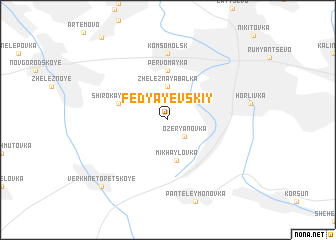 map of Fedyayevskiy