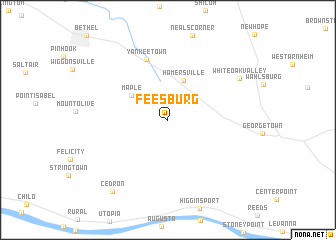 map of Feesburg