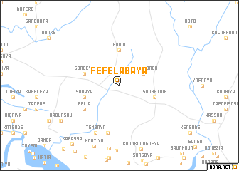 map of Féfélabaya