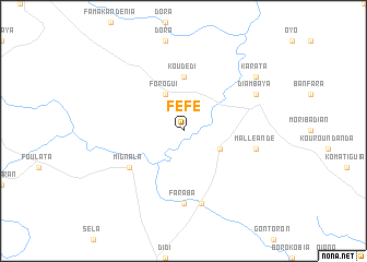 map of Féfé