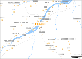 map of Fégoun