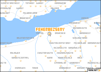 map of Fehérbézseny