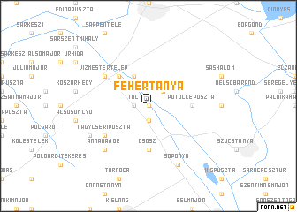 map of Fehértanya