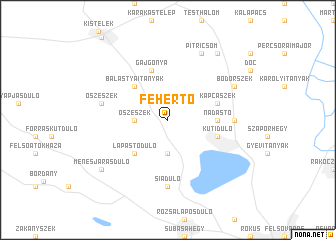 map of Fehértó