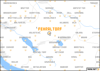 map of Fehraltorf